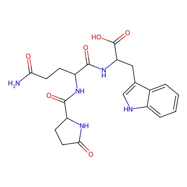 2D Structure of l-Pyroglutamyl-l-glutaminyl-l-tryptophan