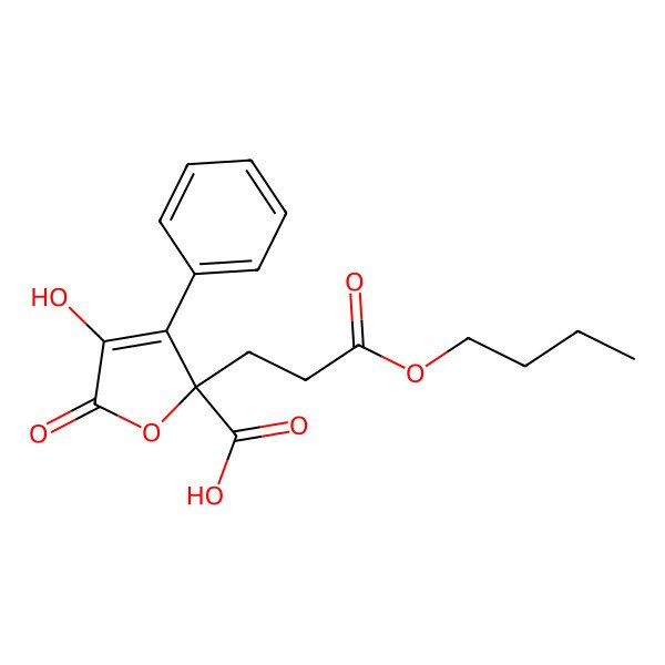 2D Structure of Lactone diacid 7-O-n-bytyl ester