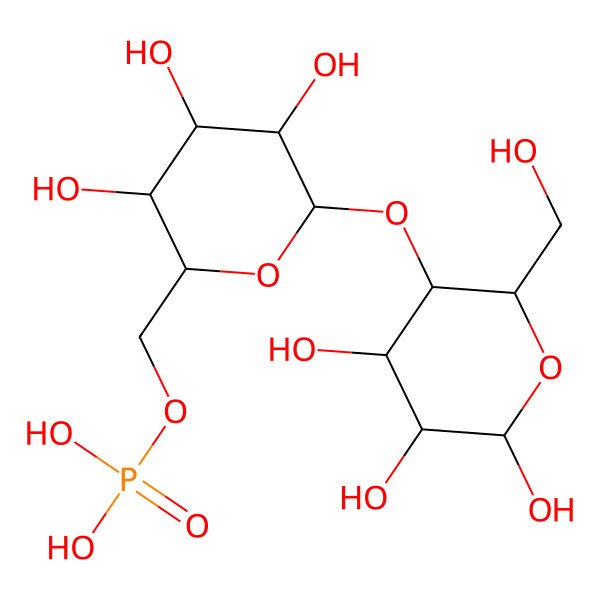 2D Structure of Lactose 6'-phosphate