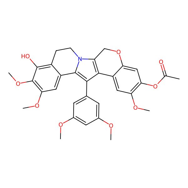 2D Structure of Lamellarin gamma acetate