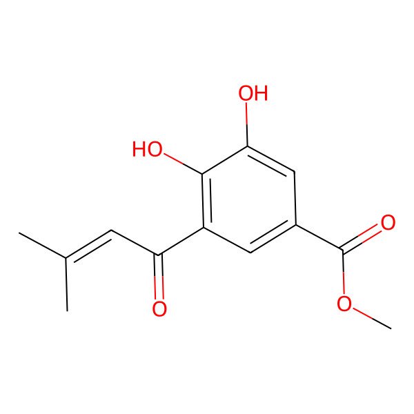2D Structure of Lanceaefolic acid methyl ester