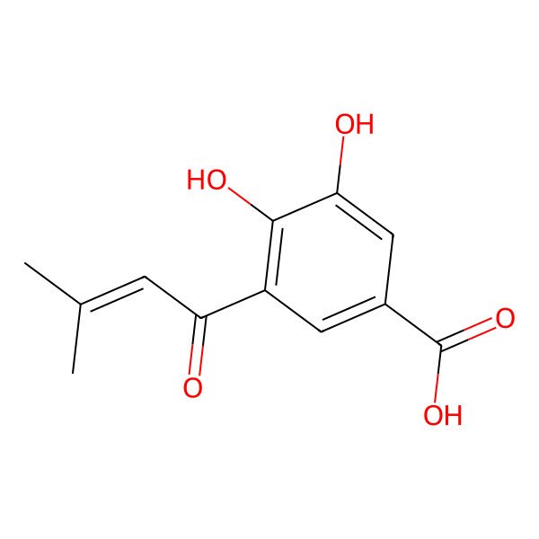 2D Structure of Lanceaefolic acid