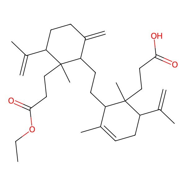 2D Structure of Lansic Acid 3-Ethyl Ester