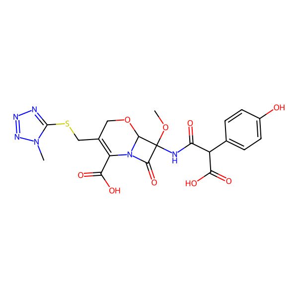 2D Structure of Moxalactam