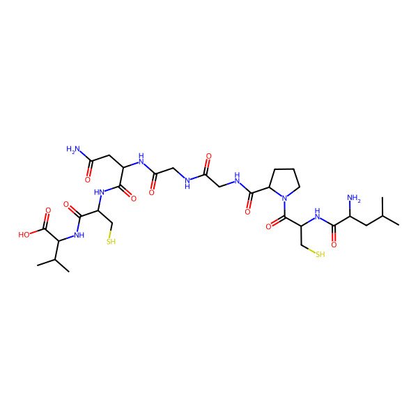 2D Structure of Leu-Cys-Pro-Gly-Gly-Asn-Cys-Val