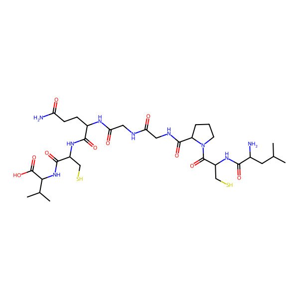 2D Structure of Leu-Cys-Pro-Gly-Gly-Gln-Cys-Val