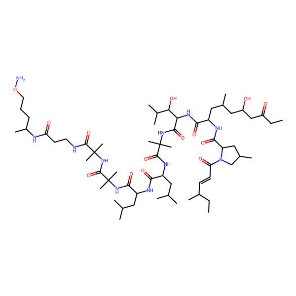 2D Structure of Leucinostatin K
