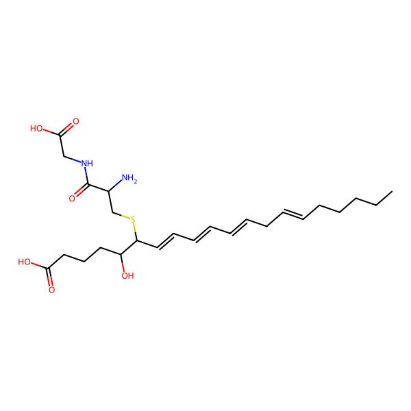 2D Structure of leukotriene D4
