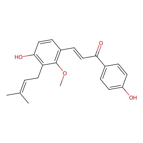 2D Structure of Licochalcone-C; LicoC; Lico-C; Lico C