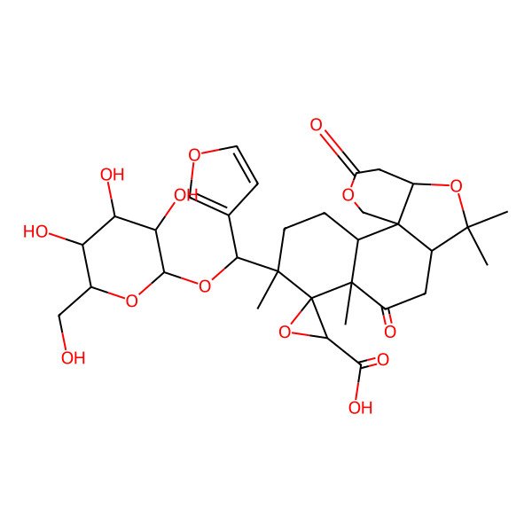 2D Structure of Limonin17-beta-D-glucopyranoside