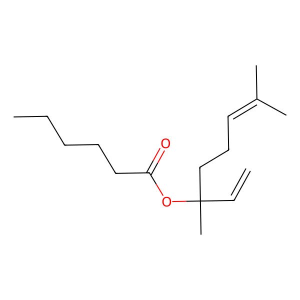 2D Structure of Linalyl hexanoate