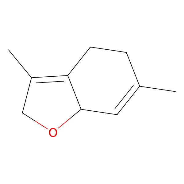 2D Structure of 2,4,5,7a-Tetrahydro-3,6-dimethylbenzofuran