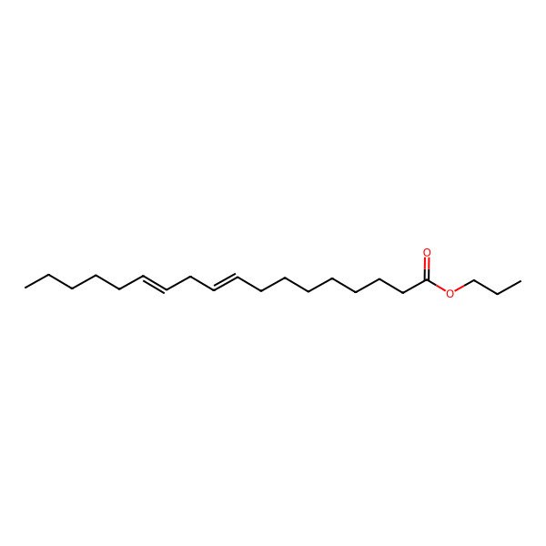 2D Structure of Linoleic acid propyl ester