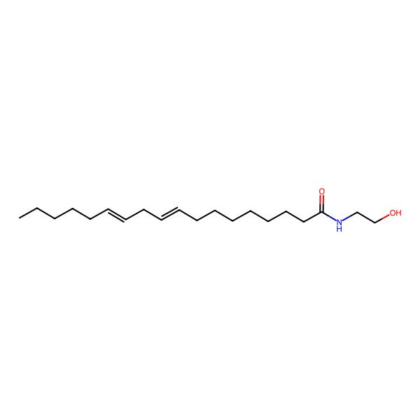 2D Structure of Linoleoyl ethanolamide