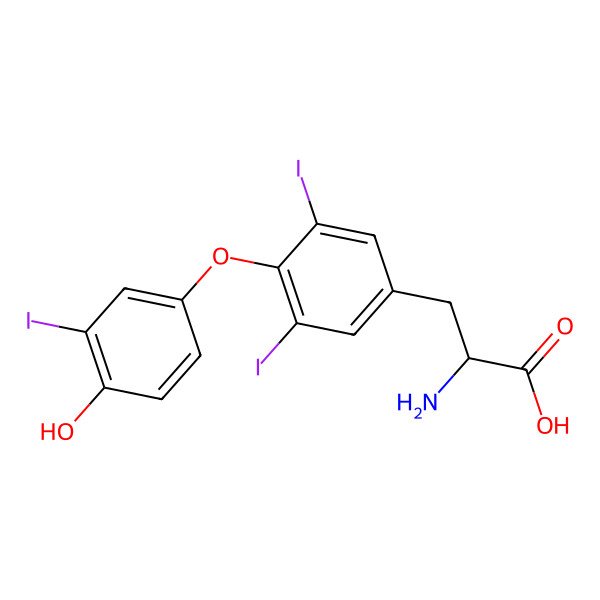 2D Structure of Liothyronine