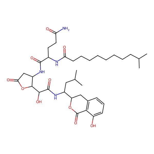 2D Structure of Lipoamicoumacin C