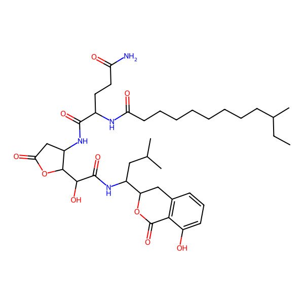 2D Structure of Lipoamicoumacin D