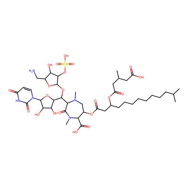 2D Structure of Liposidomycin B