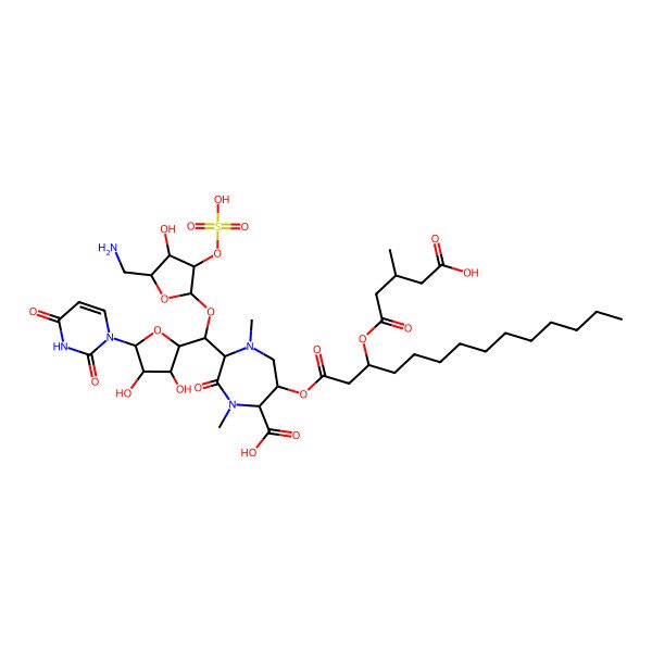 2D Structure of Liposidomycin C
