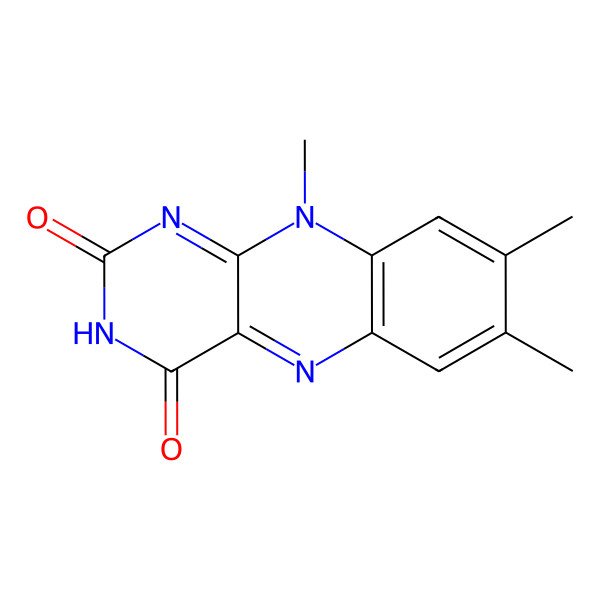 2D Structure of Lumiflavin