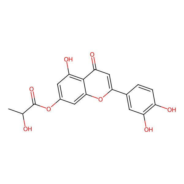 2D Structure of Luteolin 7-lactate