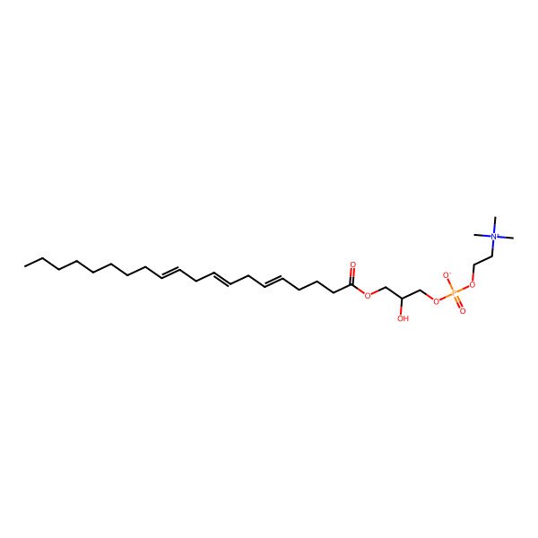 2D Structure of LysoPC(20:3(5Z,8Z,11Z))