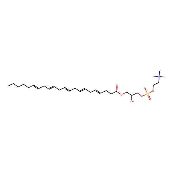2D Structure of LysoPC(22:5(4Z,7Z,10Z,13Z,16Z))
