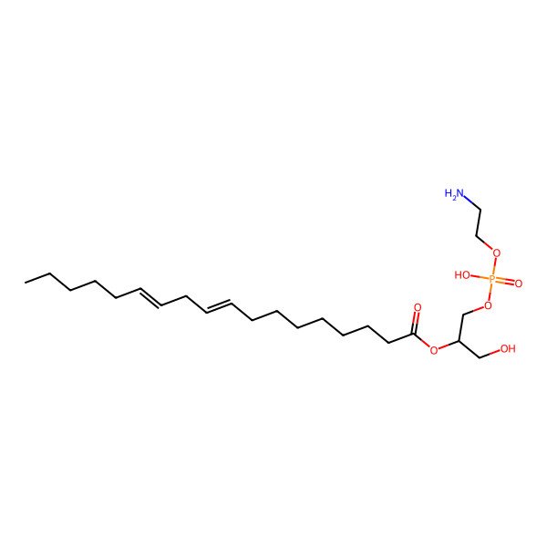 2D Structure of LysoPE(0:0/18:2(9Z,12Z))