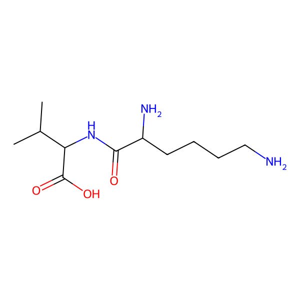 2D Structure of L-Lysine-L-valine