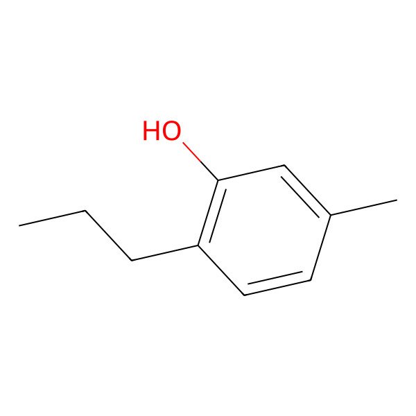 2D Structure of 3-Methyl-6-propylphenol