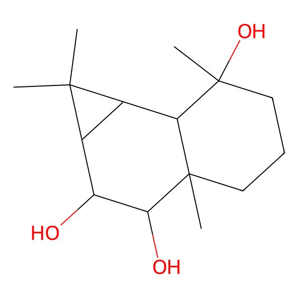 2D Structure of Maaliane-4alpha, 8alpha, 9alpha-triol