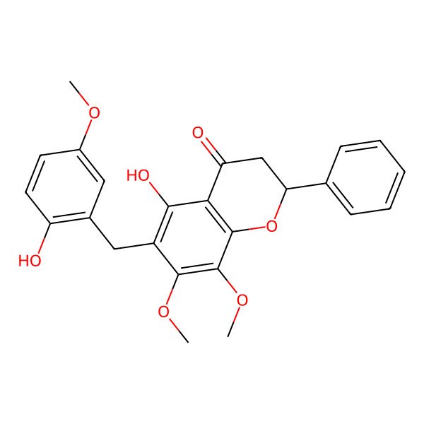 2D Structure of Macrophyllol A (flavone)