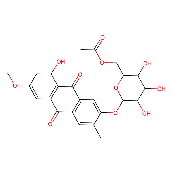 2D Structure of Macrosporin 2-O-(6'-acetyl)-a-d-glucopyranoside