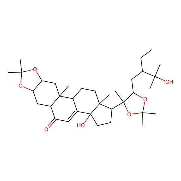2D Structure of Makisterone C 2,320,22-Diacetonide
