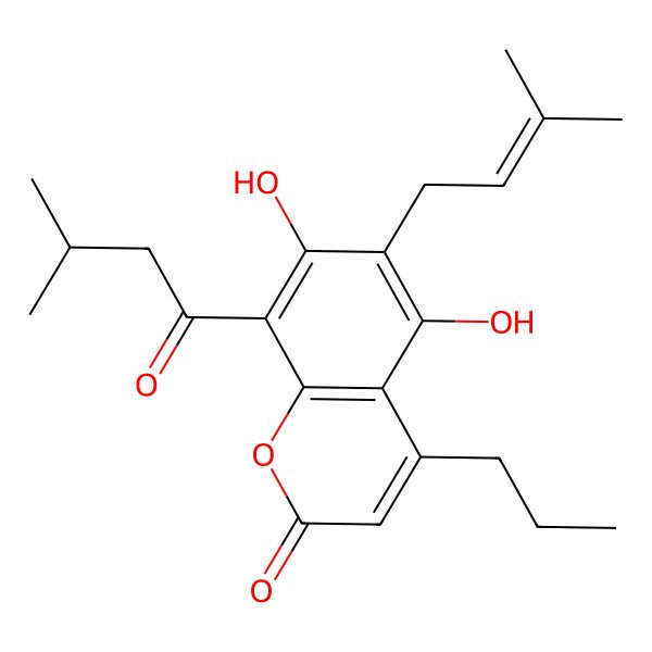 2D Structure of Mammea B/BA