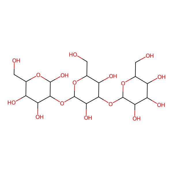 2D Structure of O-alpha-D-Mannopyranosyl-(1->3)-O-alpha-D-mannopyranosyl-(1->2)-alpha-D-mannopyranose
