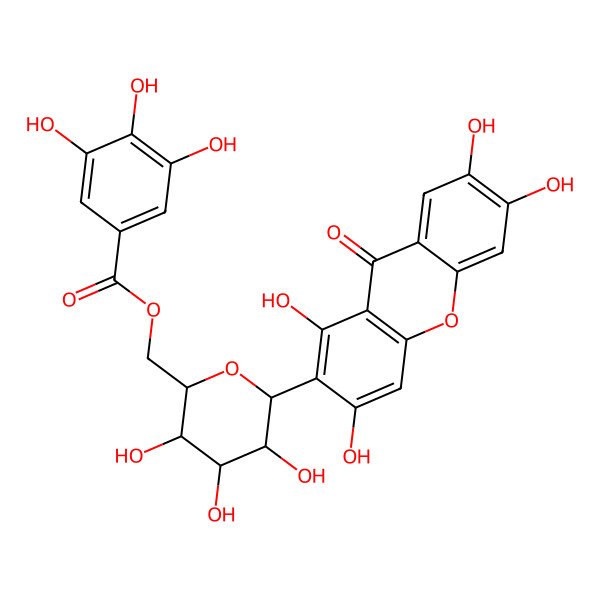 2D Structure of Mangiferin 6'-O-gallate