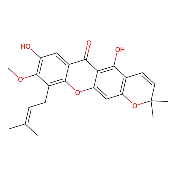 2D Structure of Manglexanthone