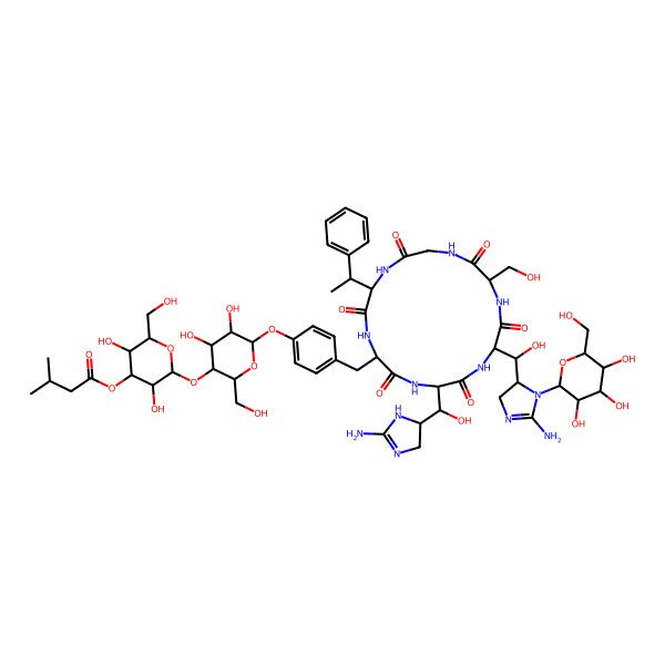 2D Structure of Mannopeptimycin delta