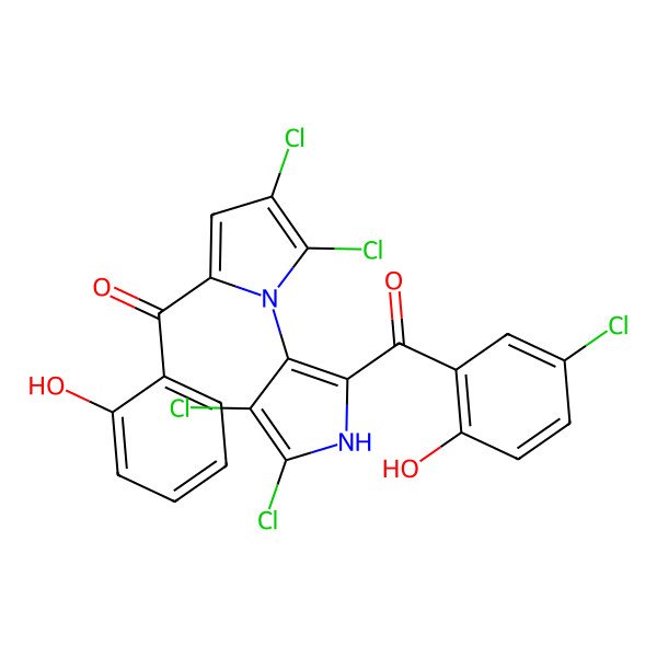 2D Structure of Marinopyrrole C