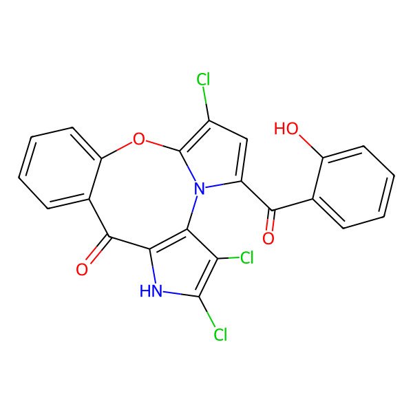2D Structure of Marinopyrrole F