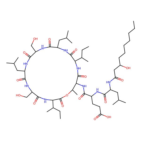 2D Structure of Massetolide A (WLIP/Viscosin/Massetolide molecular family)