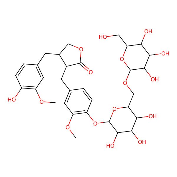 2D Structure of Matairesinol 4'-O-beta-gentiobioside