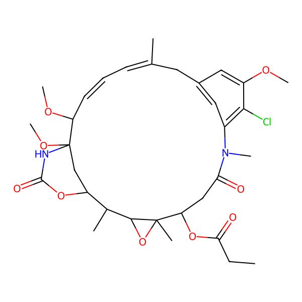 2D Structure of Maytansinol-9-methyl ether-3-propionate