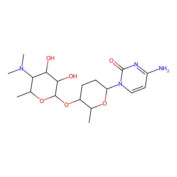 2D Structure of Me2N(-4d)Qui(a1-4)Ami(b)-cytosin-1-yl