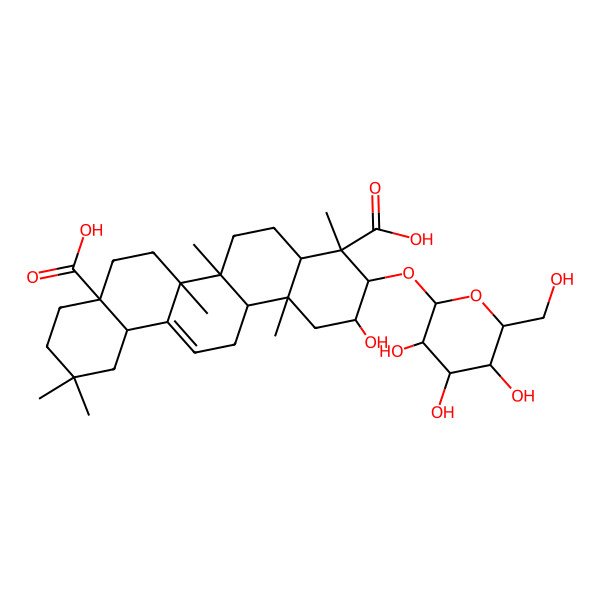 2D Structure of Medicagenic acid 3-O-beta-D-glucopyranoside