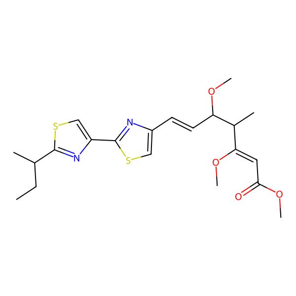 2D Structure of Melithiazol G