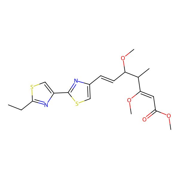 2D Structure of Melithiazol H