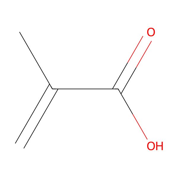 2D Structure of Methacrylic Acid