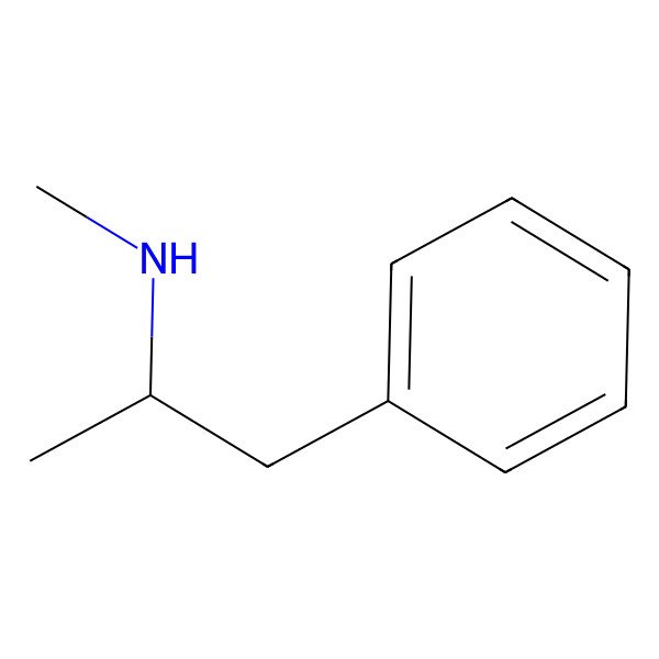 2D Structure of Methamphetamine